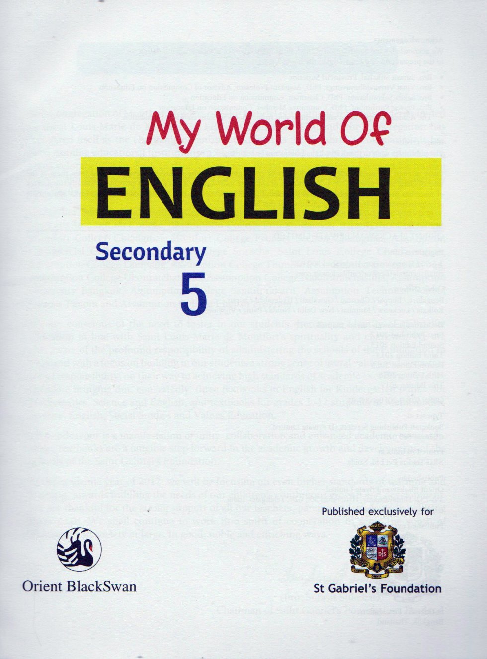 My World of English Secondary 5